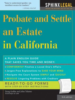 cover image of Probate and Settle an Estate in California